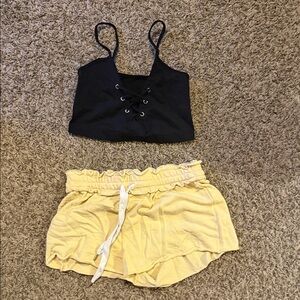 Yellow Women's Shorts